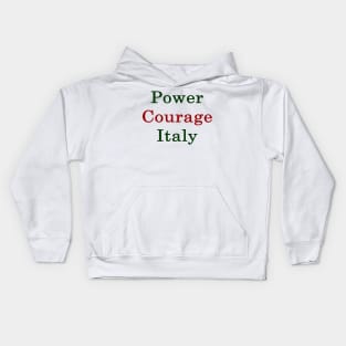 Power Courage Italy Kids Hoodie